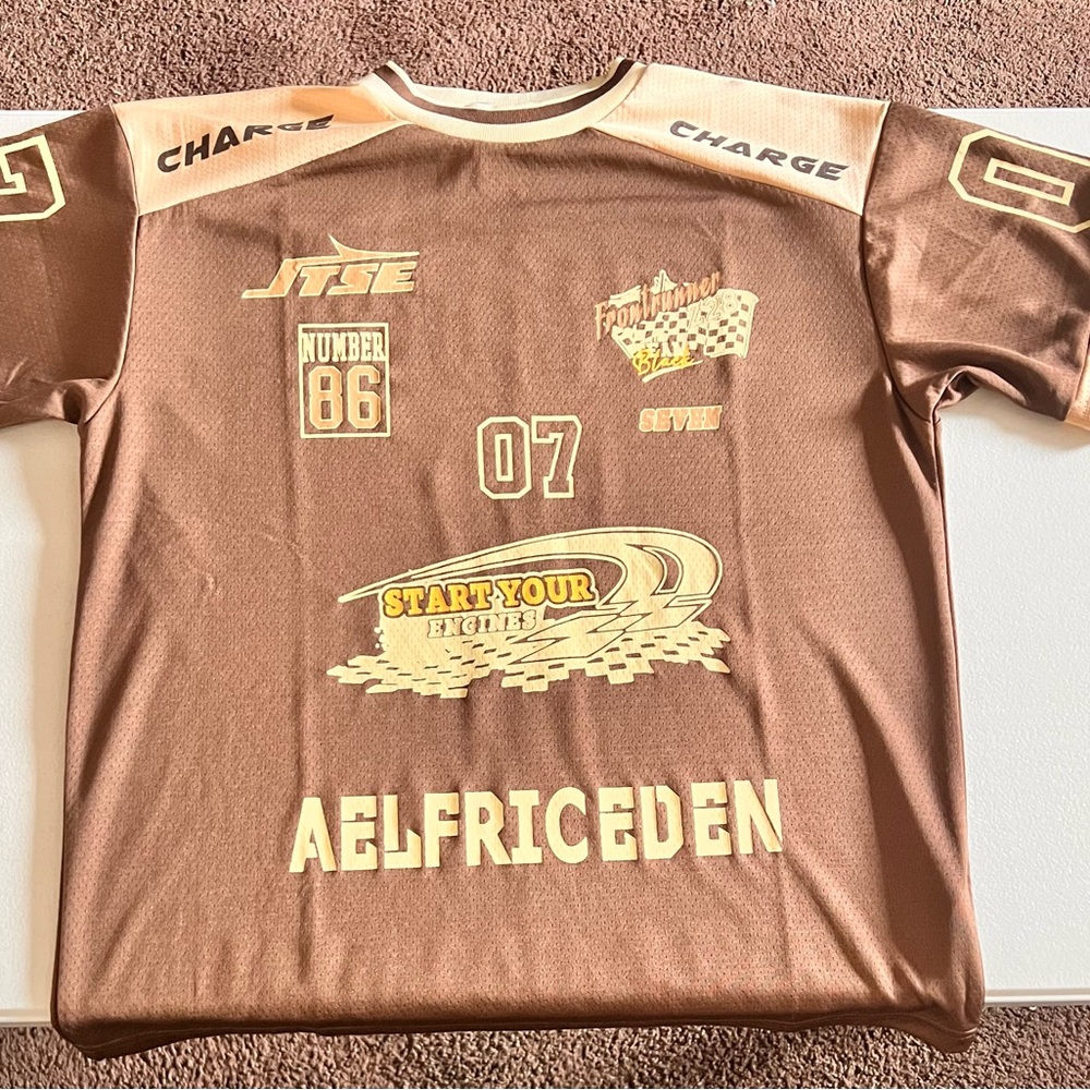 Aelfric Eden Brown and Gold Graphic Jersey